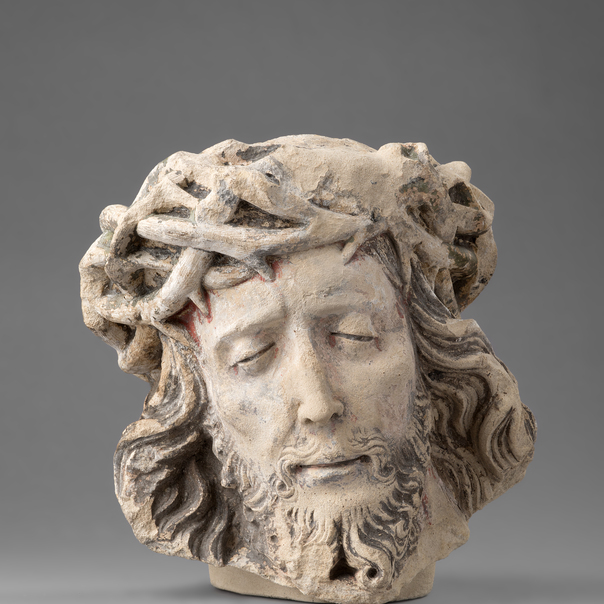 Mitleiderregend und eindrucksvoll – der Kopf eines Gekreuzigten aus der Werkstatt des sogenannten Meisters von Osnabrück