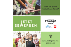 Alltagshelden gesucht!: Jetzt bewerben! (Bild: Arbeitsstelle Freiwilligendienste / Canva)