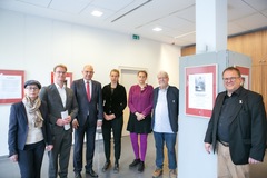 Ausstellung im Forum am Dom: "Betroffene zeigen Gesicht" : Die Organisatorinnen und Organisatoren der Ausstellung. 