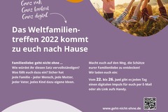 Familienliebe - geht nicht ohne... - Aktion zum Welttreffen der Familien