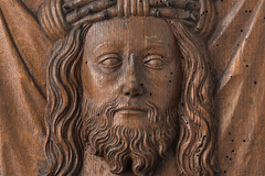 Kunst in Kürze: Das Holzrelief der Hl. Veronika: Um das wahre Antlitz Christi rankten sich viele Legenden.