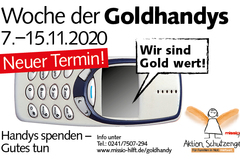 Die Handyspendenaktion geht weiter! - Woche der Goldhandys im November 2020